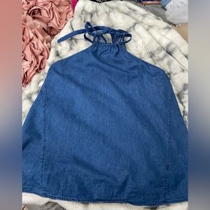 Denim blue Halter top